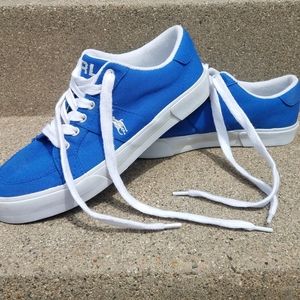RALPH LAUREN Blue "MYAH" Sneakers - Size 8B (EUC)